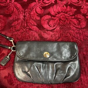 Coach Navy Blue Wristlet